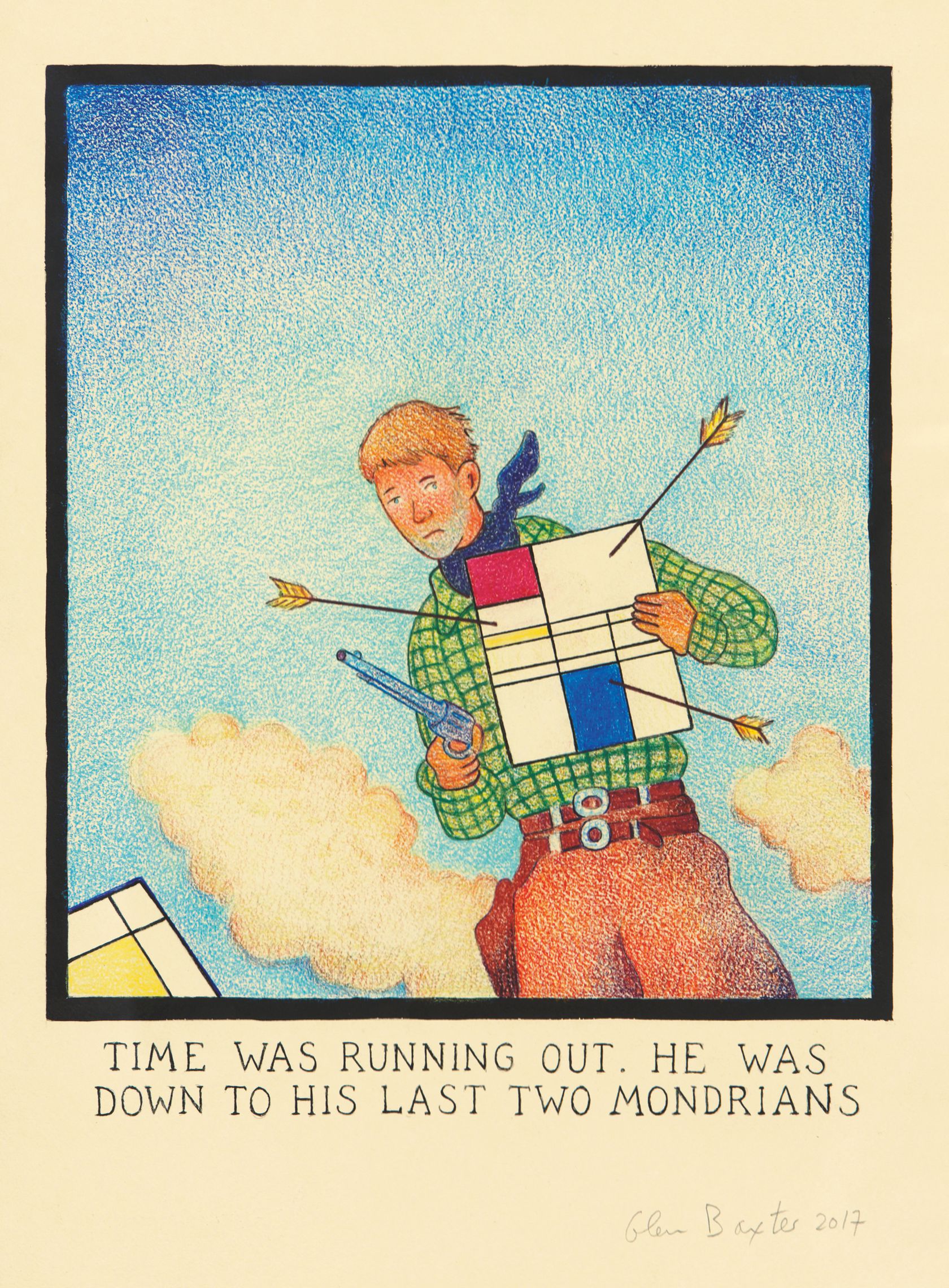 Time was running out. He was down to his last two Mondrians