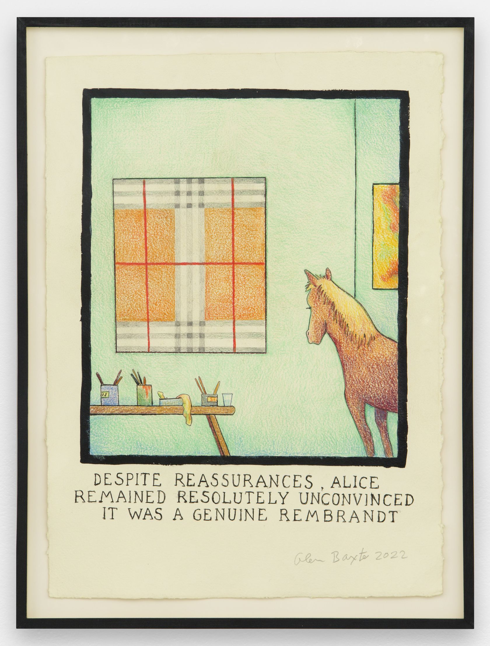 Despite reassurances, Alice remained resolutely unconvinced it was a genuine Rembrandt