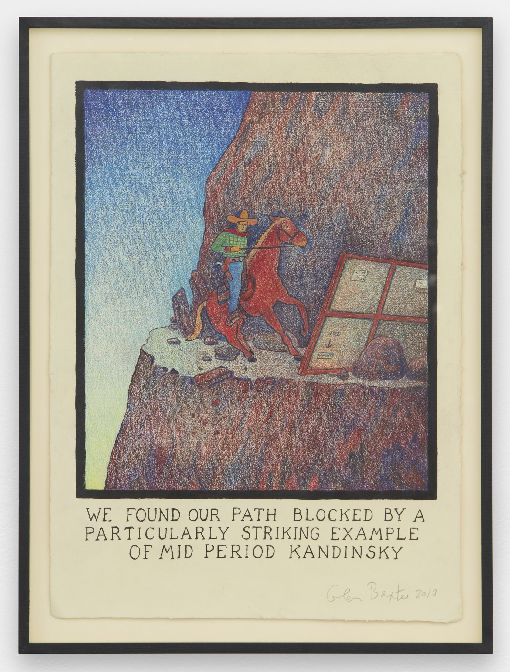 We found our path blocked by a particularly striking example of mid period Kandinsky