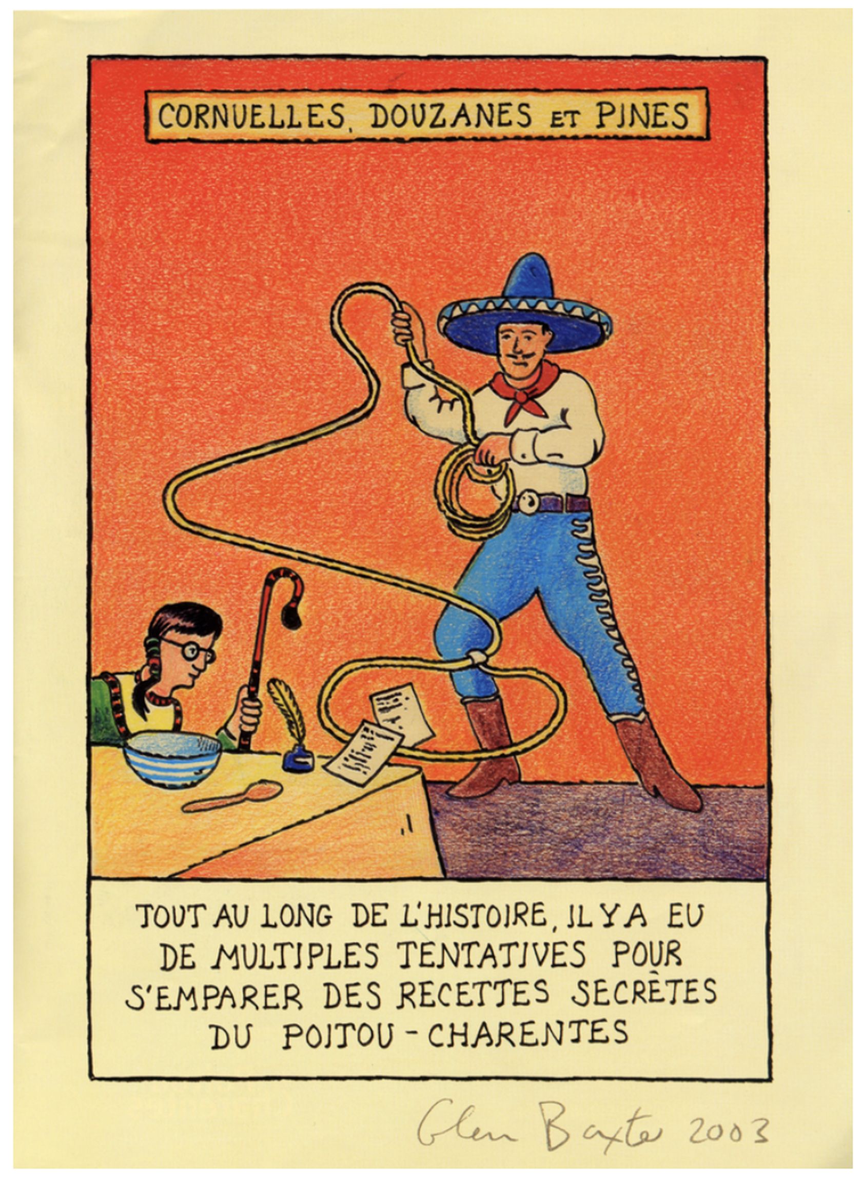 

Glen Baxter,
Ernest T.,
Présence Panchounette

, Le Tripostal, Lille (FR), October 9<sup>th</sup>, 2026 &mdash; January 10<sup>th</sup>, 2027