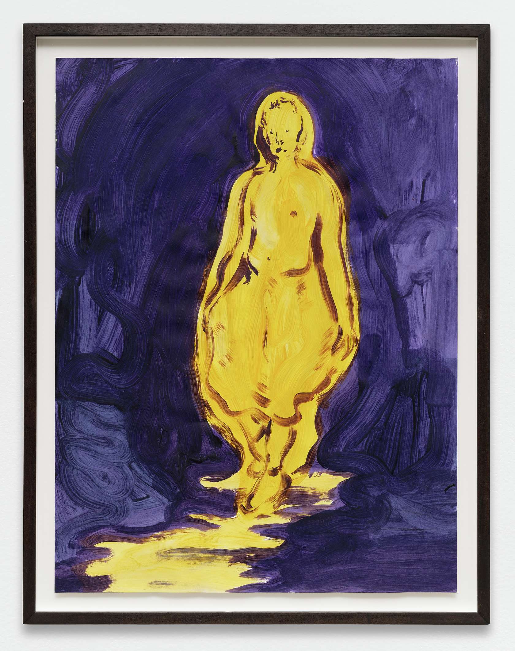 Anthony Cudahy, Flame reflection, 2019 Acrylique sur papier61 × 46 cm / 24  × 18 1/8 in. | 68 × 53 cm / 26 6/8 × 20 7/8 in. (encadré/framed)