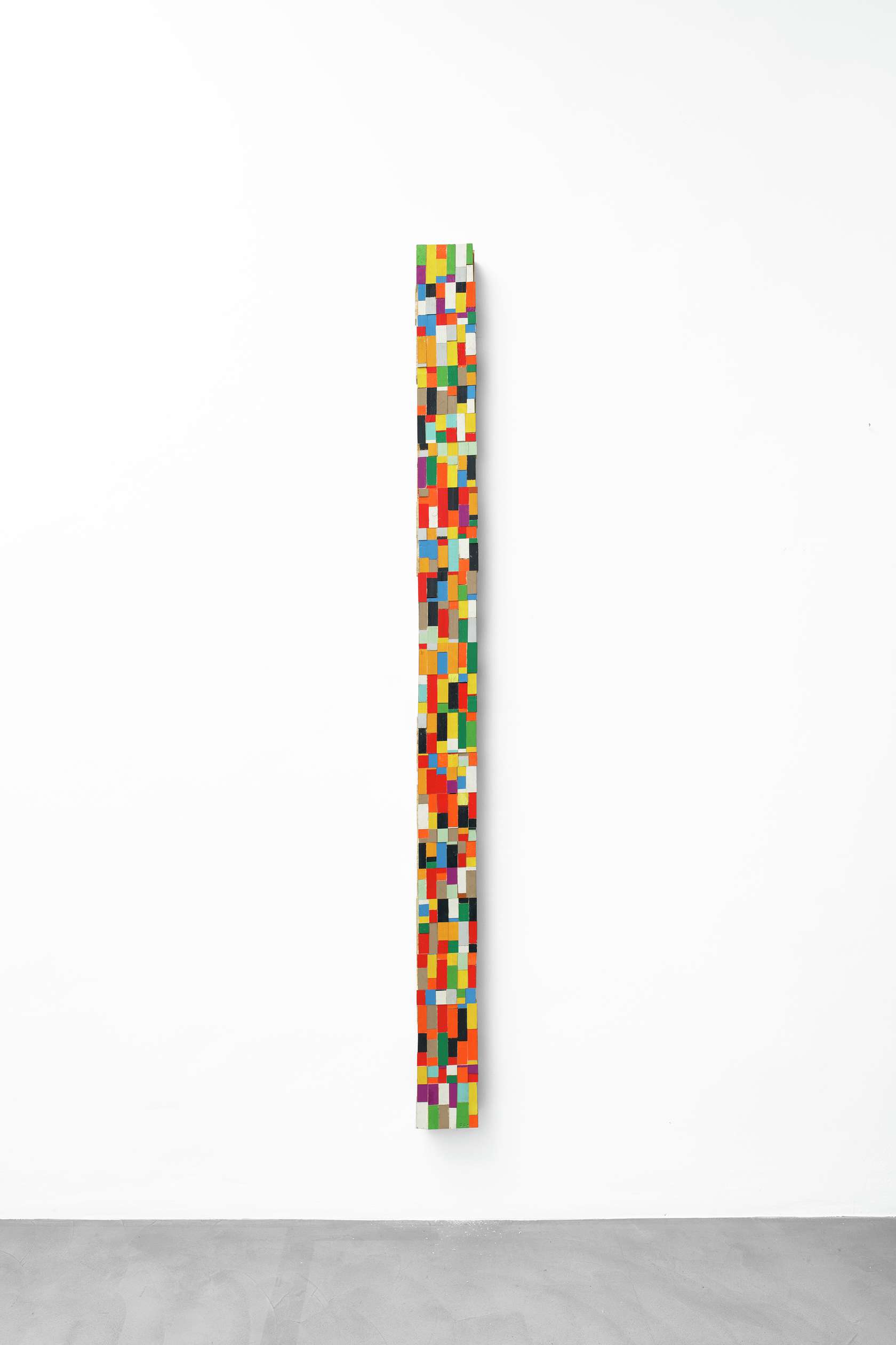 Beat Zoderer, Massstab, 2005 Assemblage de bois peint190 × 13 × 7.5 cm / 74 6/8 × 5 1/8 × 3  in.