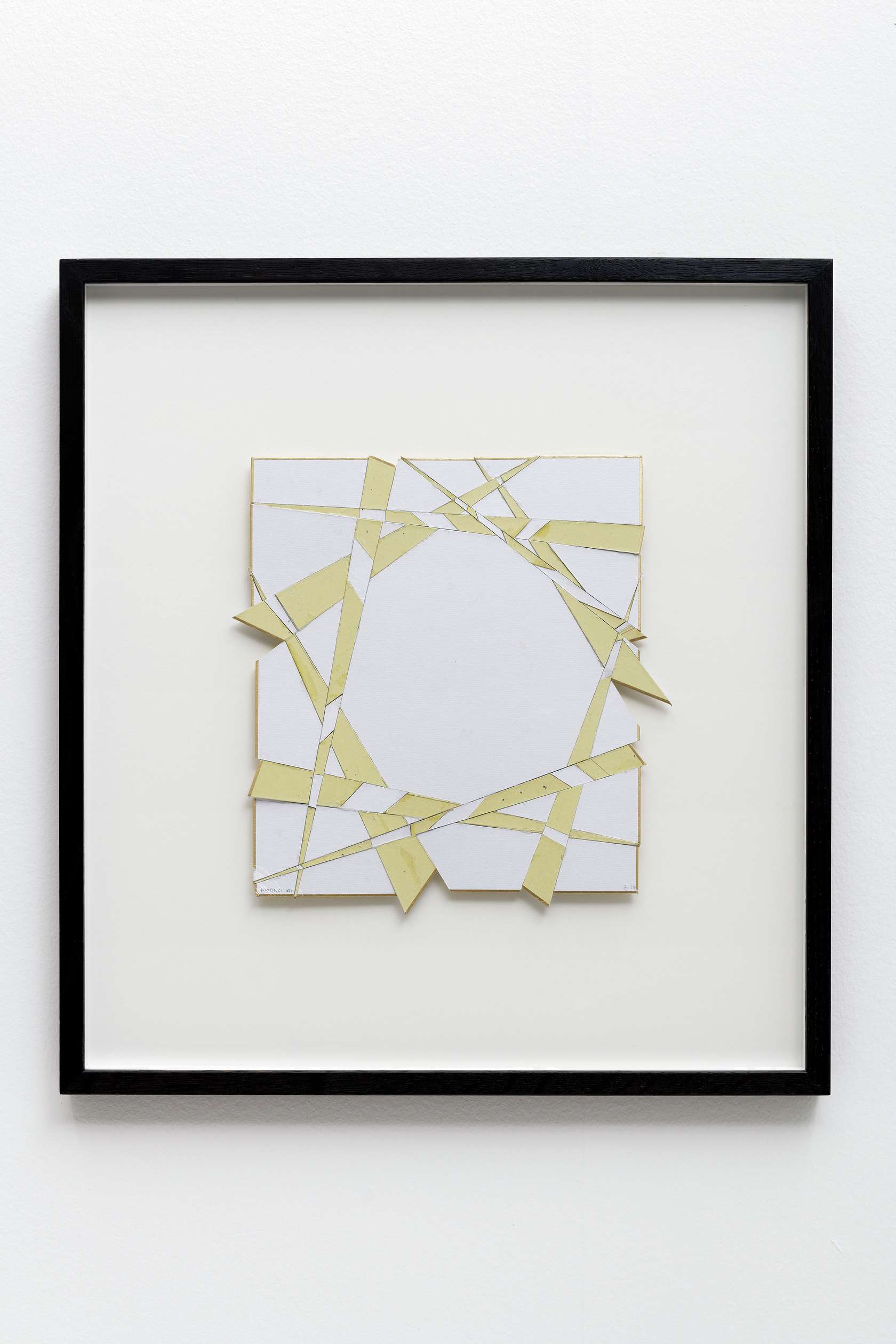 Beat Zoderer, Kintsugi N°1, 2017 Collage de papier Japon et carton22.7 × 14.8 cm / 8 7/8 × 5 7/8 in.