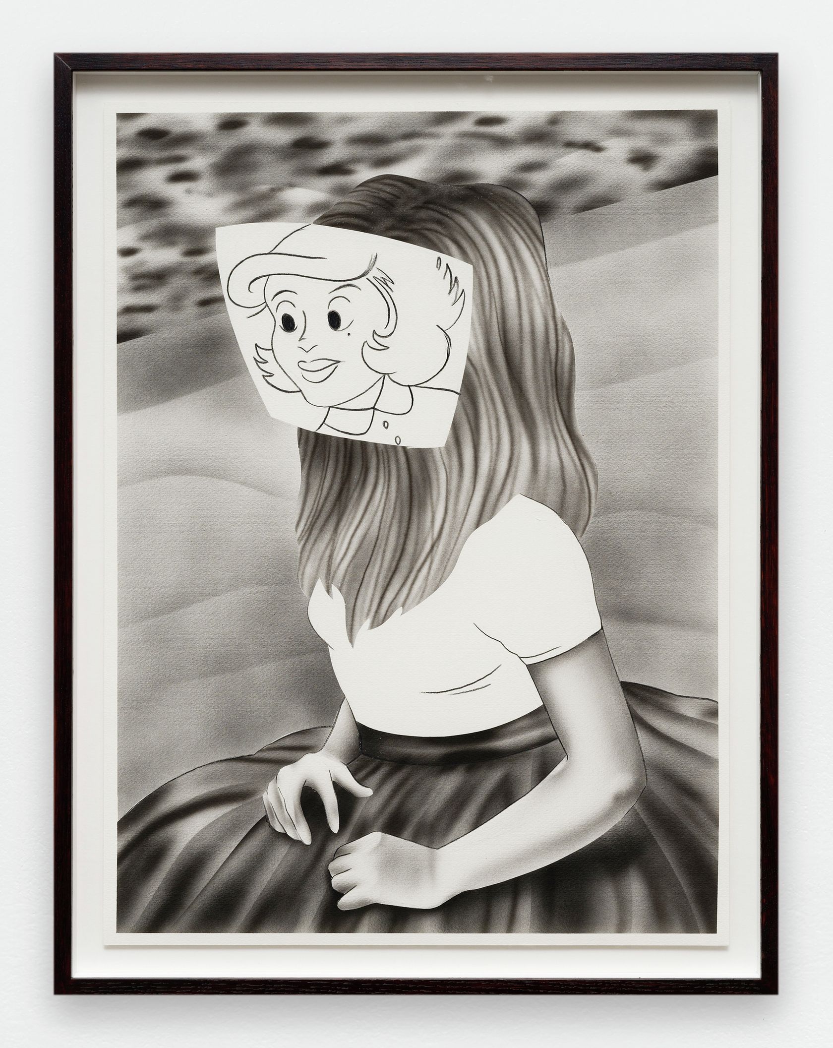 Hippolyte Hentgen, Velvet, 2020 Encre et crayon sur papier62 × 42 cm / 24 3/8 × 16 1/2 in. | 69 × 53 × 3.5 cm / 27 1/8 × 20 7/8 × 1 3/8 in. (encadré/framed)