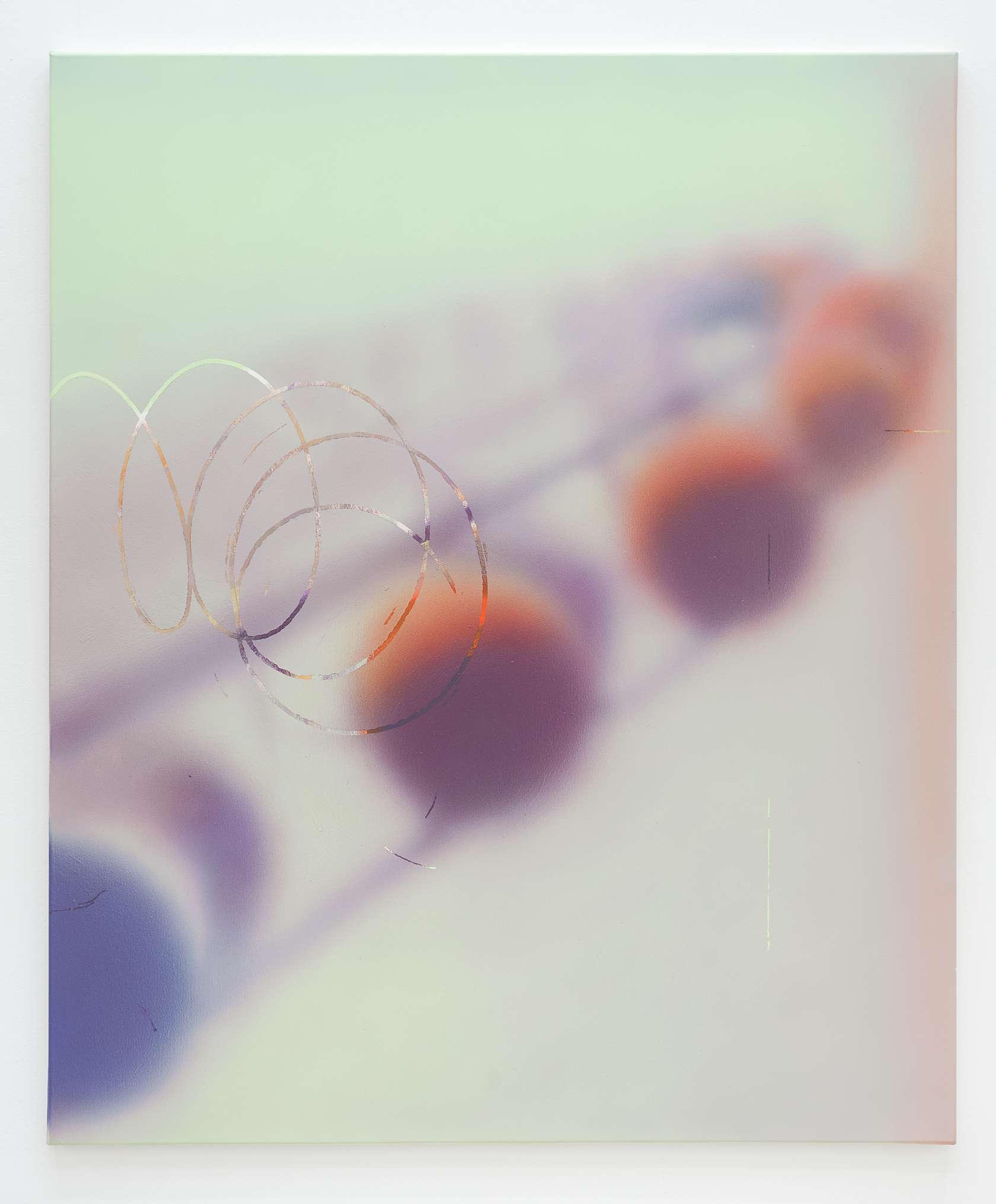Julien Tiberi, Knock III, 2017 Acrylique sur toile120 × 100 cm / 47 2/8 × 39 3/8 in.