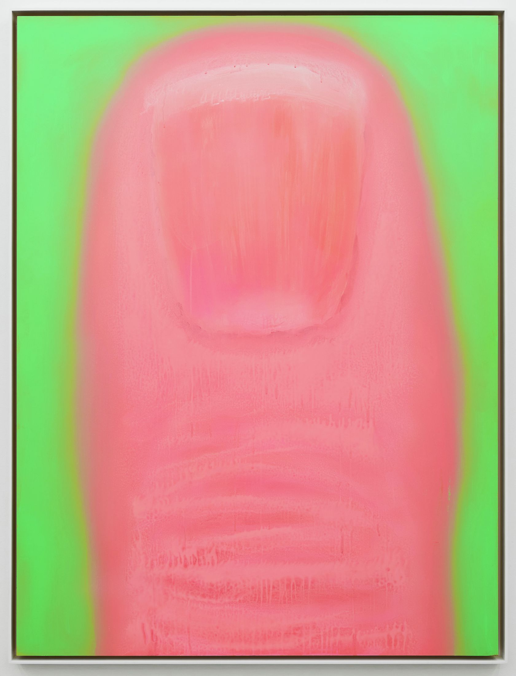 Kevin Ford, Thumb, 2020 Acrylique sur panneau142 × 107 cm / 56,5 × 42,5 in.
