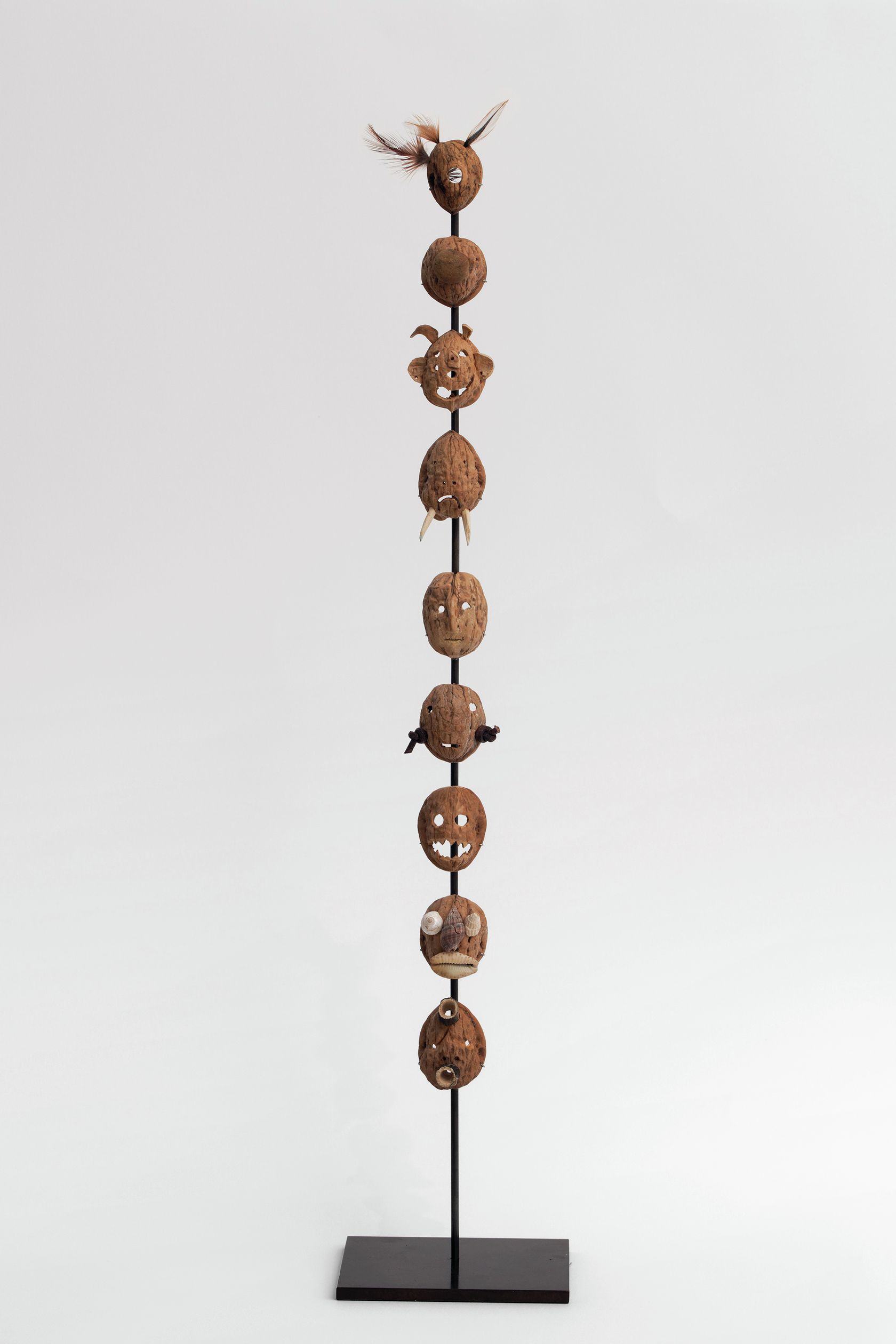 Laurent Le Deunff, Totem II, 2020 Technique mixte60 × 8 × 3 cm / 23 5/8 × 3 1/8 × 1 1/8 in.