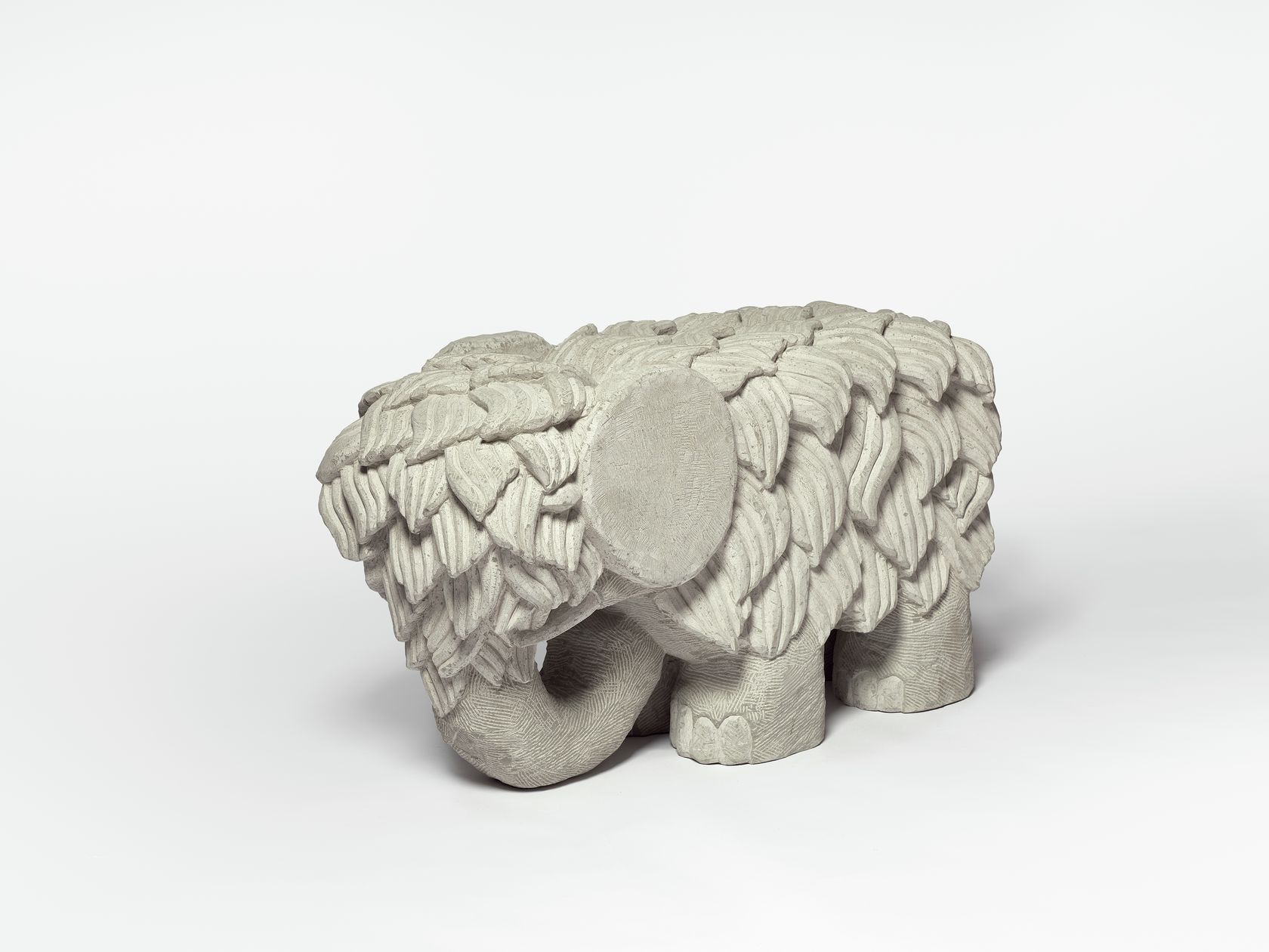Stefan Rinck, Little Mammoth, 2021 Grès61 × 42 × 110 cm / 24  × 16 1/2 × 43 2/8 in.